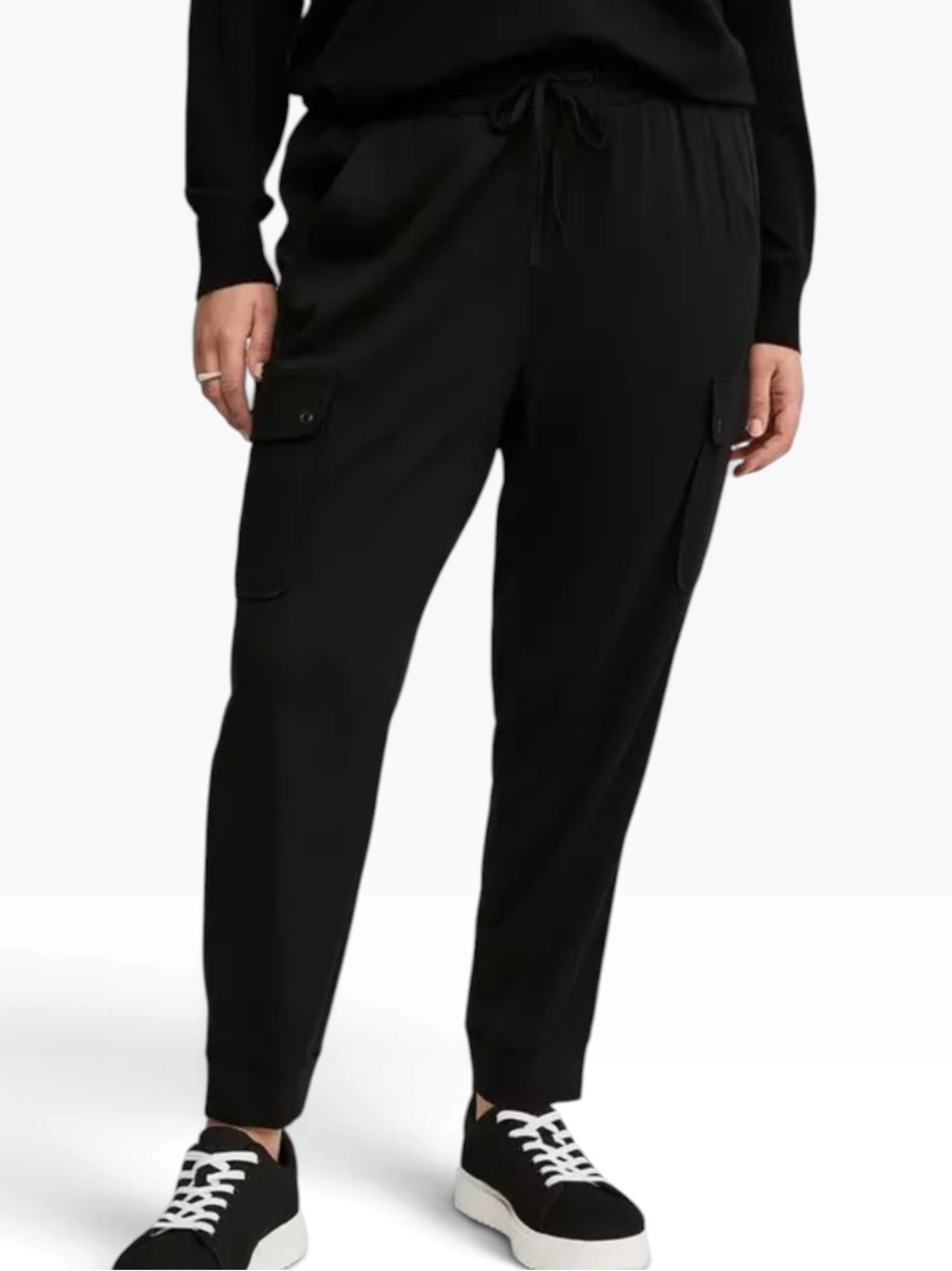 Torrid Black Relaxed Cargo Jogger Pants 4X